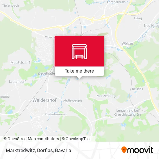 Карта Marktredwitz, Dörflas