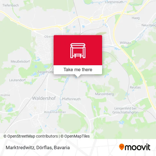 Карта Marktredwitz, Dörflas
