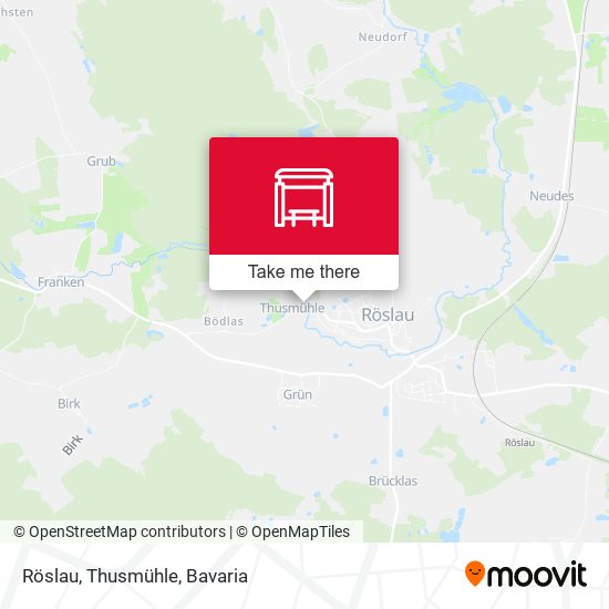 Röslau, Thusmühle map