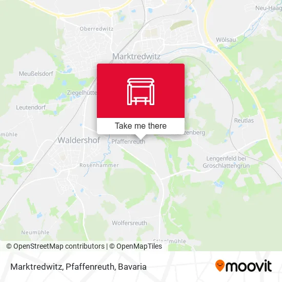 Карта Marktredwitz, Pfaffenreuth