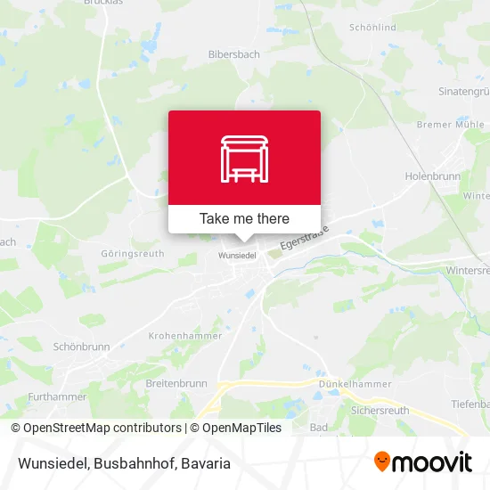 Карта Wunsiedel, Busbahnhof