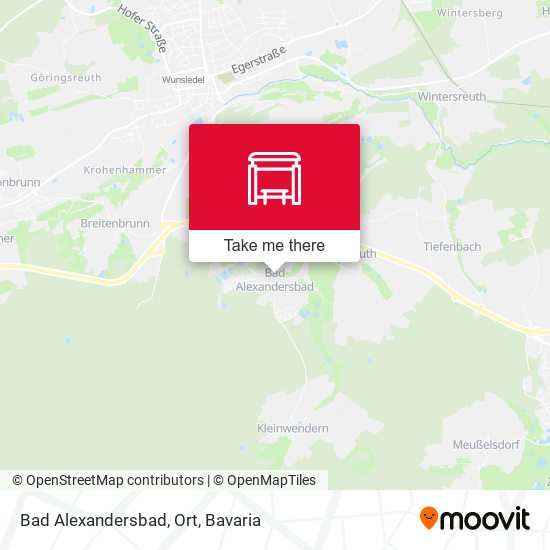 Bad Alexandersbad, Ort map