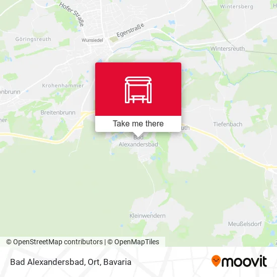 Карта Bad Alexandersbad, Ort