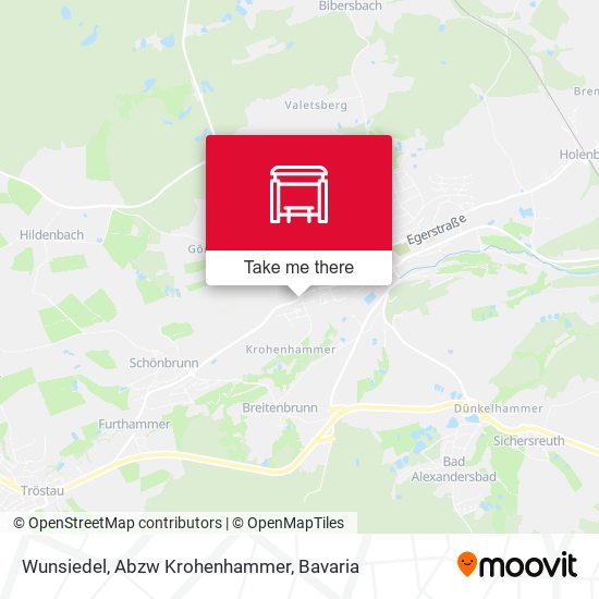 Wunsiedel, Abzw Krohenhammer map