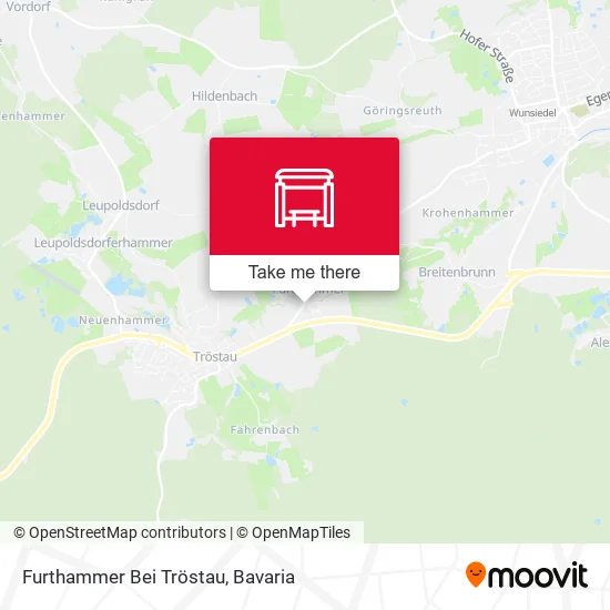 Карта Furthammer Bei Tröstau