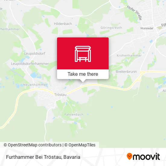 Карта Furthammer Bei Tröstau