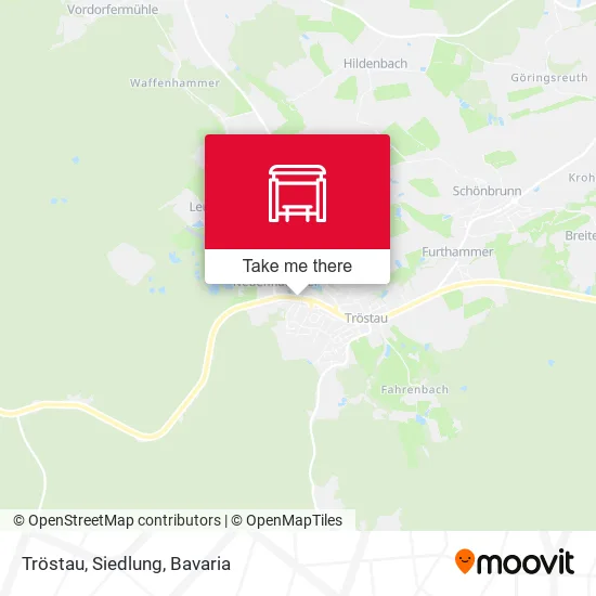Карта Tröstau, Siedlung