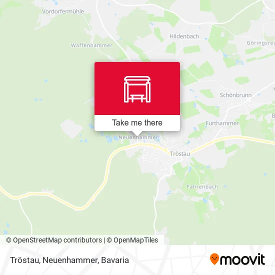 Карта Tröstau, Neuenhammer