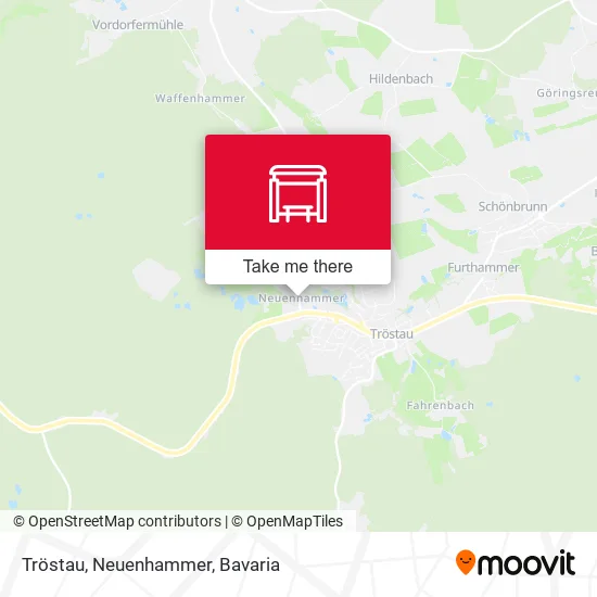 Карта Tröstau, Neuenhammer