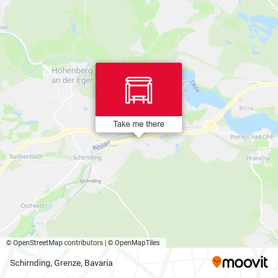 Карта Schirnding, Grenze