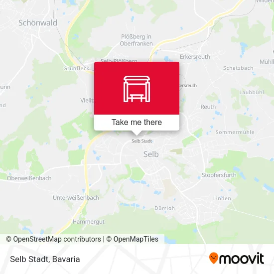 Карта Selb Stadt