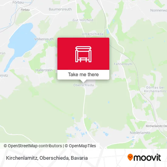 Карта Kirchenlamitz, Oberschieda