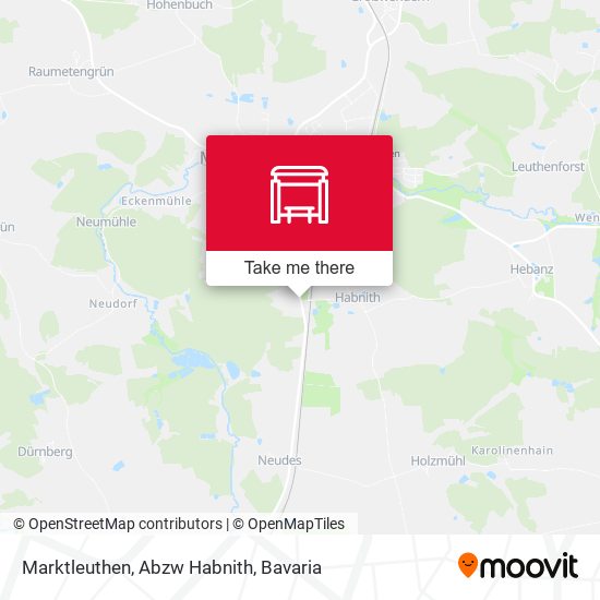 Marktleuthen, Abzw Habnith map