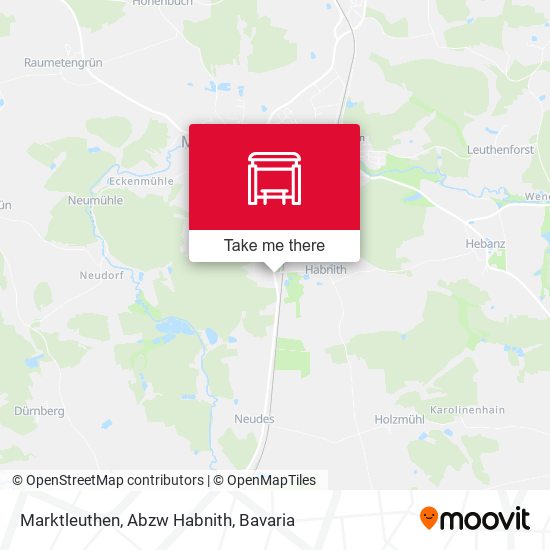 Marktleuthen, Abzw Habnith map