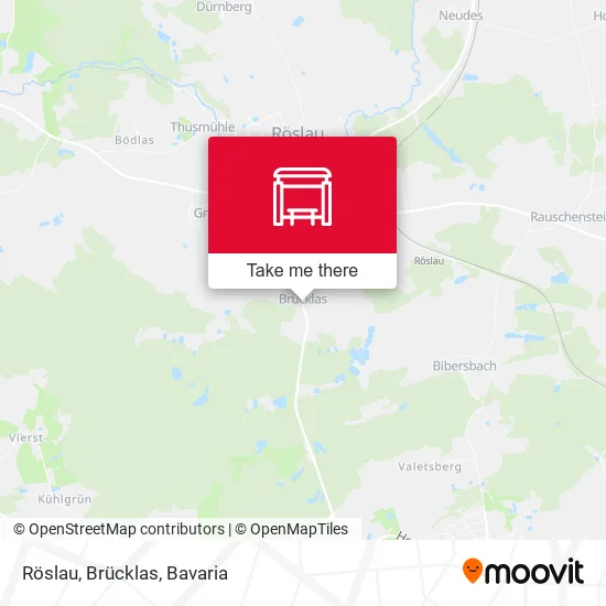 Карта Röslau, Brücklas
