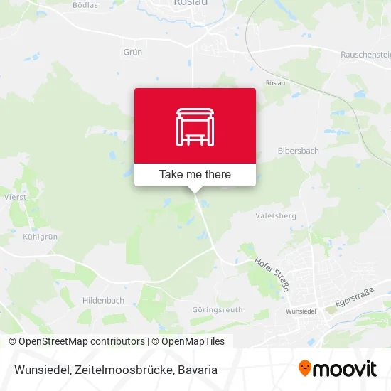 Карта Wunsiedel, Zeitelmoosbrücke
