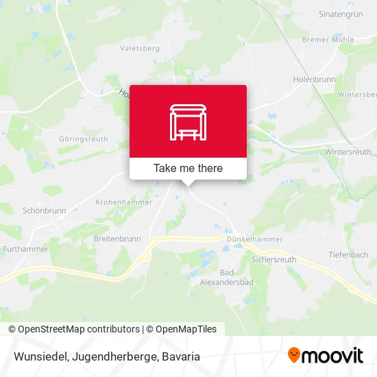 Карта Wunsiedel, Jugendherberge