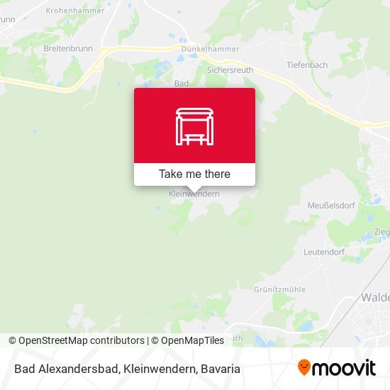 Карта Bad Alexandersbad, Kleinwendern
