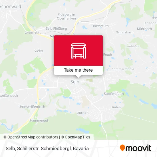 Карта Selb, Schillerstr. Schmiedbergl