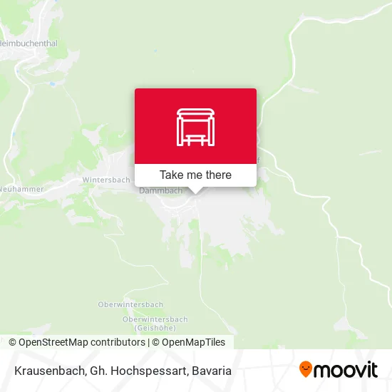 Карта Krausenbach, Gh. Hochspessart