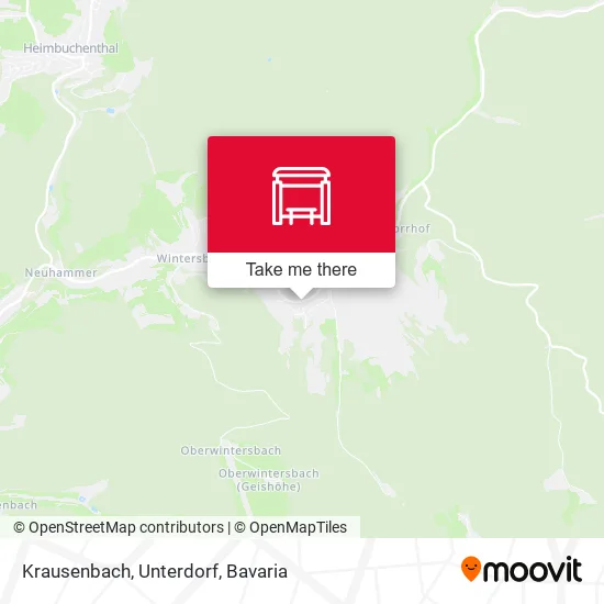 Карта Krausenbach, Unterdorf