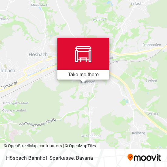 Hösbach-Bahnhof, Sparkasse map
