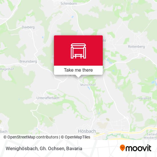 Wenighösbach, Gh. Ochsen map