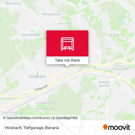 Карта Hösbach, Tiefgarage