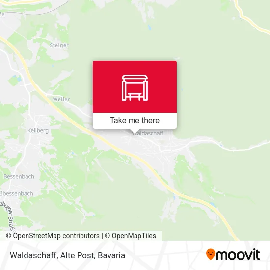 Карта Waldaschaff, Alte Post