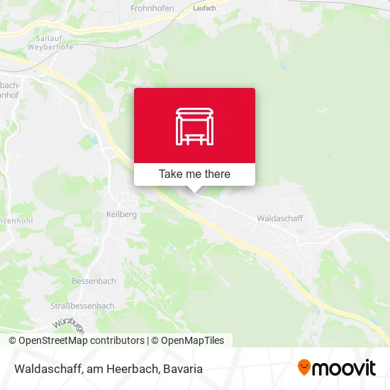 Карта Waldaschaff, am Heerbach