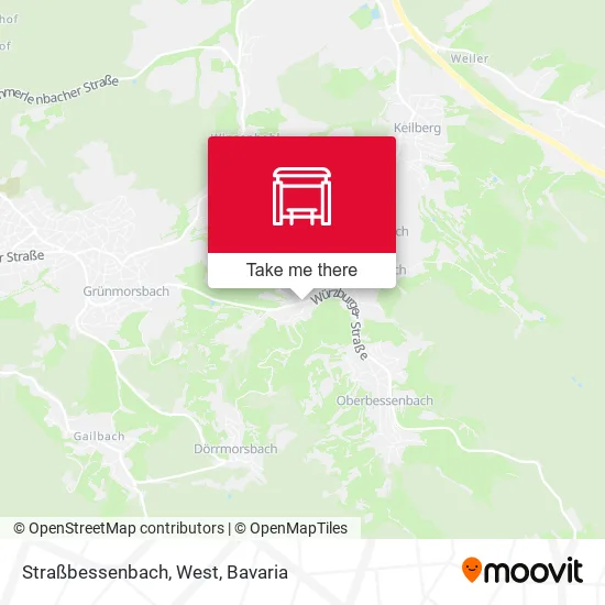Карта Straßbessenbach, West