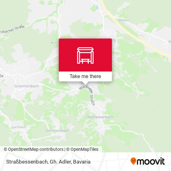 Straßbessenbach, Gh. Adler map