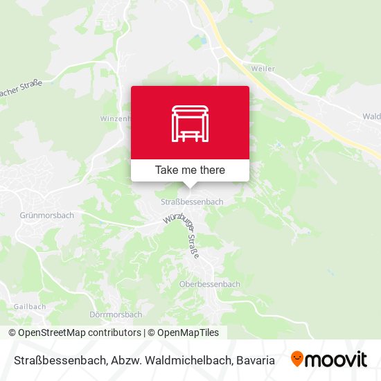 Straßbessenbach, Abzw. Waldmichelbach map