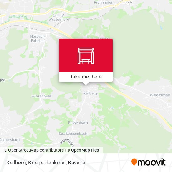 Keilberg, Kriegerdenkmal map