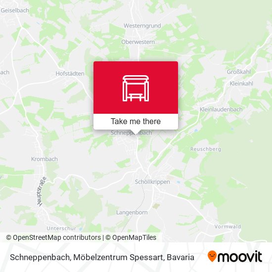 Schneppenbach, Möbelzentrum Spessart map