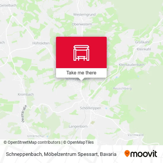 Карта Schneppenbach, Möbelzentrum Spessart