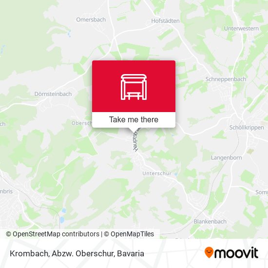 Krombach, Abzw. Oberschur map