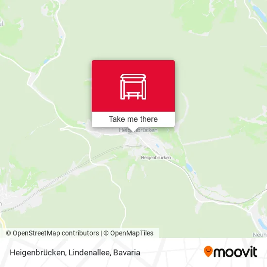 Карта Heigenbrücken, Lindenallee