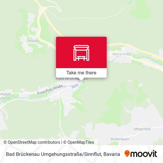 Bad Brückenau Umgehungsstraße / Sinnflut map