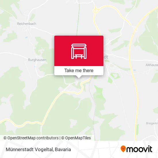 Карта Münnerstadt Vogeltal