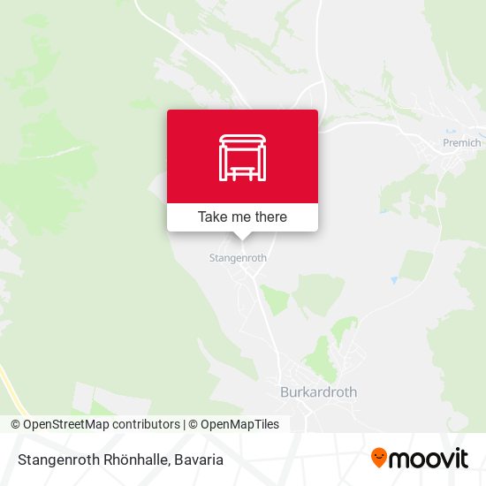 Stangenroth Rhönhalle map