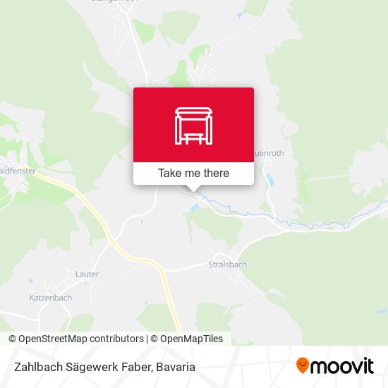Zahlbach Sägewerk Faber map