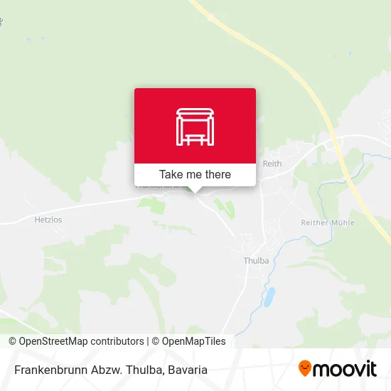 Карта Frankenbrunn Abzw. Thulba