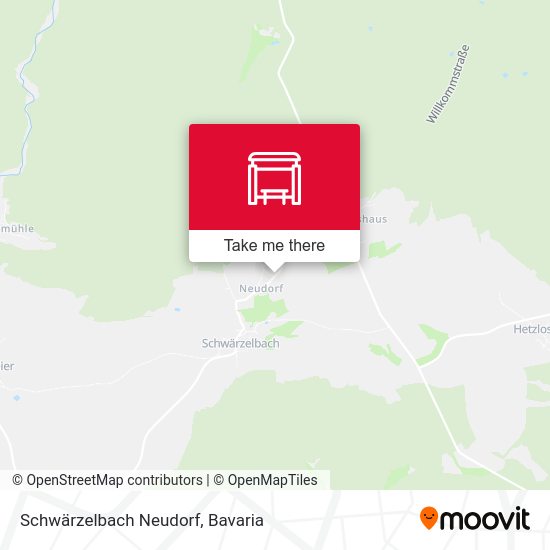 Schwärzelbach Neudorf map