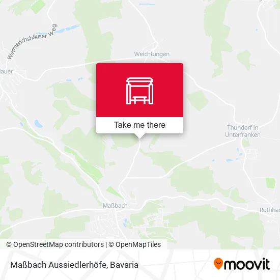 Карта Maßbach Aussiedlerhöfe