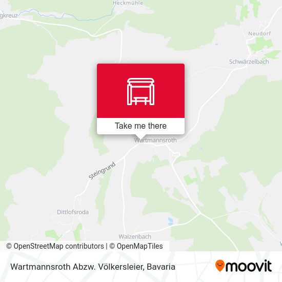 Wartmannsroth Abzw. Völkersleier map