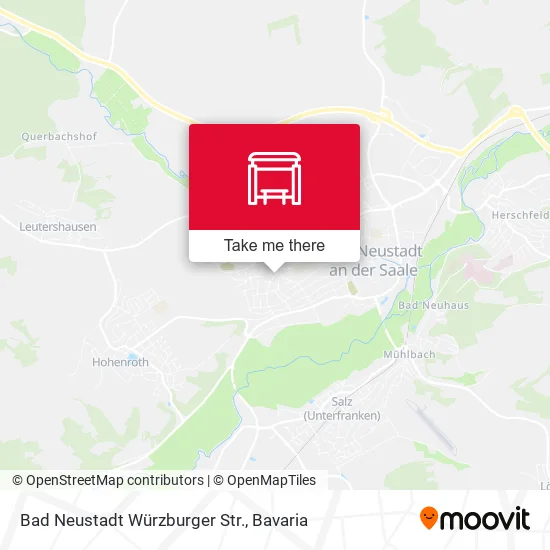 Карта Bad Neustadt Würzburger Str.