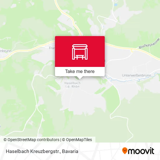Карта Haselbach Kreuzbergstr.