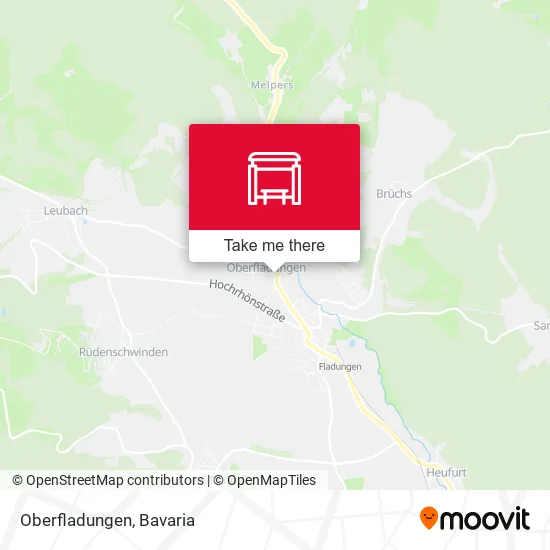 Карта Oberfladungen