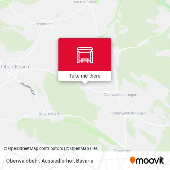 Oberwaldbehr. Aussiedlerhof map